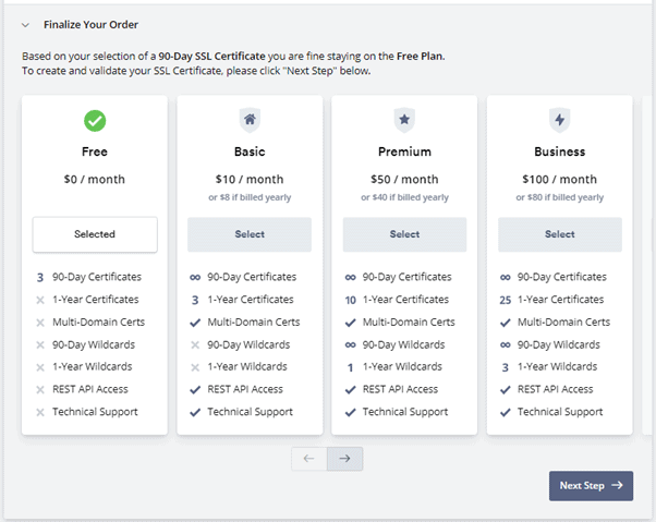 Create ZeroSSL Certificate