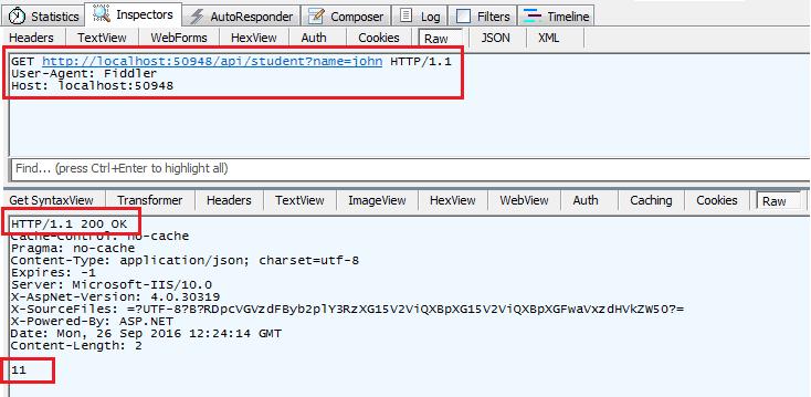 Primitive Return Type in Response